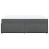 vidaXL Box Spring Bed with Mattress Dark Grey 140x200 cm Fabric