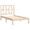 vidaXL Bed Frame without Mattress Solid Wood Single