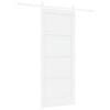 vidaXL Sliding Door ORKDAL White 83 x 202 cm Solid Pine Wood