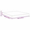 vidaXL Bed Mattress with Mattress Cream 180 x 200 cm Fabric