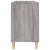 vidaXL Shoe Cabinet Grey Sonoma 102x36x60 cm Engineered Wood