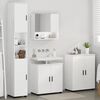 vidaXL Bathroom Furniture Set Wall-mounted 4 pcs High Gloss White