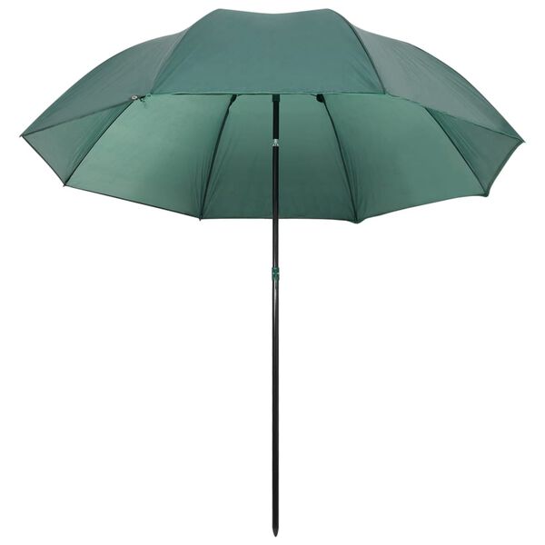 vidaXL Fishing Umbrella Green 220x193 cm