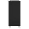 vidaXL Record Cabinet Black 84.5x38x89 cm Engineered Wood