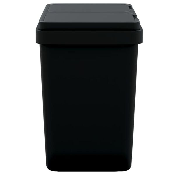 vidaXL Dual Bin Anthracite 2x25 L