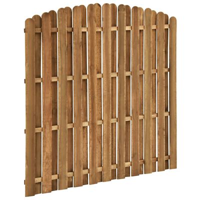 vidaXL Hit and Miss Fence Panel Pinewood 180x(155-170) cm