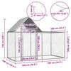 vidaXL Chicken Coop 2x1x1.5 m Galvanised Steel