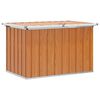 vidaXL Outdoor Storage Box Wood 109 x 67 x 65 cm Galvanised Steel