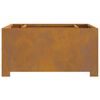 vidaXL Fire Pit Brown 80 x 80 x 40 cm Weathering steel