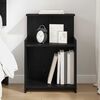 vidaXL Bedside Cabinet Black Oak 40 x 35 x 60 cm Engineered Wood