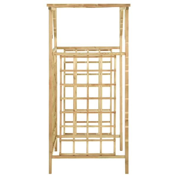 vidaXL Garden Pergola for Double Bins Impregnated Pinewood