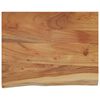 vidaXL Wall Shelf 40x30x3.8 cm Rectangular Solid Wood Acacia Live Edge