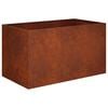 vidaXL Garden Planter Rusty 100 x 50 x 50 cm Weathering Steel