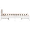vidaXL Bed Frame without Mattress White 120x190 cm Small Double Solid Wood Pine