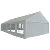 vidaXL Party Tent | Grey | Polyethylene, powder-coated steel | Large