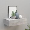 vidaXL Wall-mounted Drawer Shelf Concrete Grey 40x23.5x10cm MDF