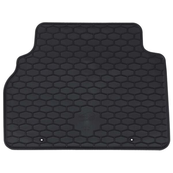 vidaXL Car Mat 4 pcs Black Rubber