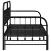 vidaXL Daybed Frame Black 100 x 200 cm Powder-Coated Steel