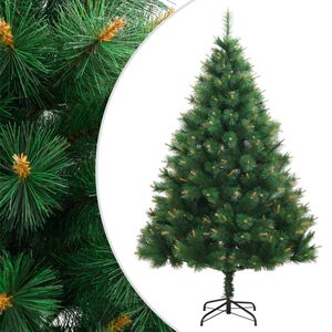 vidaXL Artificial Hinged Christmas Tree with Stand 150 cm