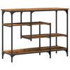 vidaXL Console Table with Shelf with Storage Old wood 100 x 35 x 75 cm