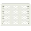 vidaXL Air Conditioner Cover White 110 x 50 x 80 cm Steel