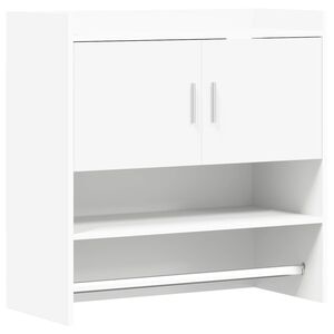 vidaXL Wall Shelf Wall-Mounted White 80 x 36 x 80 cm Engineered Wood