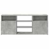 vidaXL TV Cabinet with LED Lights Concrete Grey 120x30x50 cm
