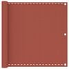 vidaXL Balcony Screen Terracotta 90x400 cm HDPE