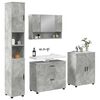 vidaXL Bathroom Furniture Set with Drawer 4 pcs Concrete Grey