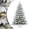 vidaXL Artificial Hinged Christmas Tree White 240 cm PE and PVC