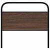 vidaXL Replace Headboard Brown Oak 100 cm Steel and Engineered Wood