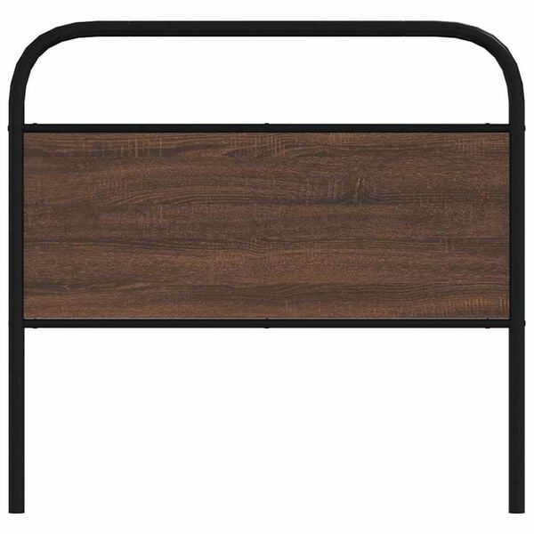 vidaXL Replace Headboard Brown Oak 100 cm Steel and Engineered Wood