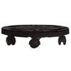 vidaXL Plant Trolley | Black | Polypropylene | Compact | Rotatable