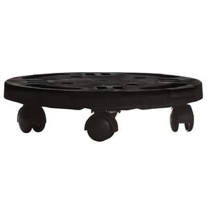 vidaXL Plant Trolley | Black | Polypropylene | Compact | Rotatable