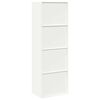 vidaXL Storage Cabinet 2 pcs White 60 x 40 x180 cm Cold-Rolled Steel