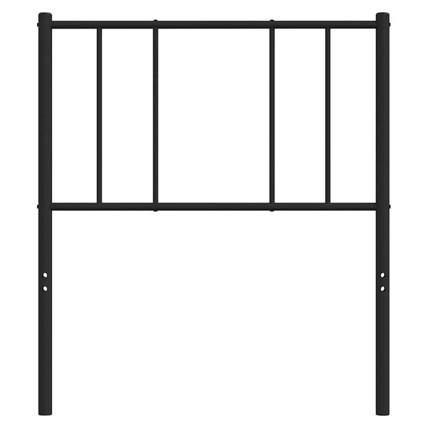 vidaXL Metal Headboard Black 90 cm