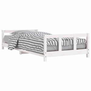 vidaXL Kids Bed Frame White 90x200 cm Solid Wood Pine