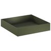 vidaXL Garden Planter Olive Green 100 x 100 x 20 cm Cold-rolled Steel