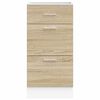 vidaXL Bottom Cabinet Lyon Sonoma Oak 40x46x81.5 cm Engineered Wood