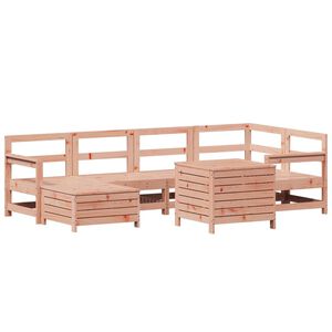 vidaXL 7 Piece Garden Sofa Set Solid Wood Douglas Fir