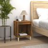 vidaXL Bedside Cabinet Smoked Oak 40x35x50 cm