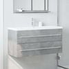 vidaXL Sink Cabinet Concrete Grey 100x38.5x48 cm Engineered Wood