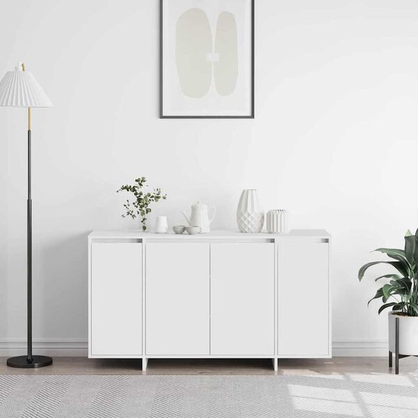 vidaXL Sideboard White 135 x 41 x 75 cm Engineered Wood