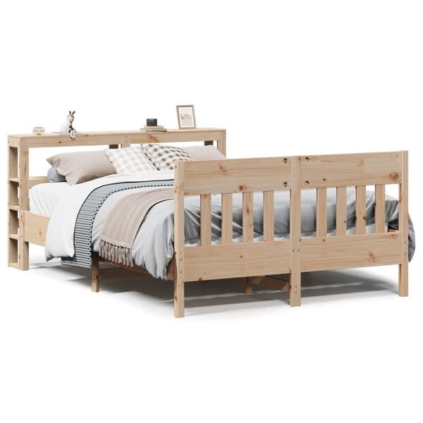 vidaXL Bed Frame without Mattress 160x200 cm Solid Wood Pine