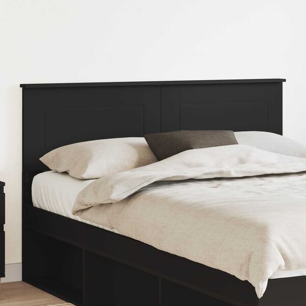 vidaXL Headboard Black Oak 150 cm Engineered wood