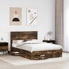 vidaXL Bed Frame with Drawer with Headboard Manual Engineered Wood