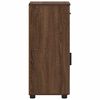 vidaXL Bathroom Cabinet with Drawer Brown Oak 30 x 35 x 80 cm