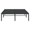 vidaXL Metal Bed Frame without Mattress Black 135x190cm