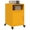 vidaXL Bedside Cabinets 2 pcs Mustard Yellow 36x39x59 cm Steel