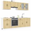 vidaXL 8 Piece Kitchen Cabinet Set Lucca Sonoma Oak Engineered Wood